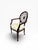 1990s Hepplewhite Style Spider Back Armchair With “Balloon De Neumours” Upholstery For Sale - Image 4 of 14