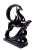 1980s Art Deco Black Ceramic Ram Sculpture For Sale