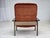Red Danish Armchair in Orange-Red Velour and Dark Oak Wood, 1970s For Sale - Image 8 of 17
