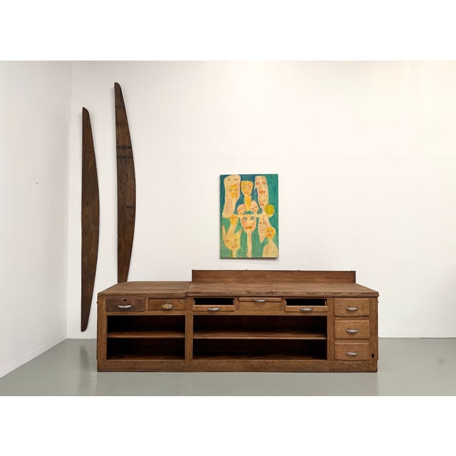 Large Vintage Shop Counter, 1930s For Sale - Image 14 of 18