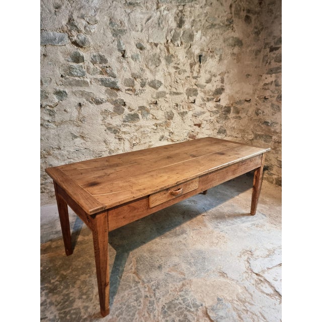 Antique French Oak Farm Dining Table, Auvergne, 1750s-1800s For Sale - Image 9 of 18