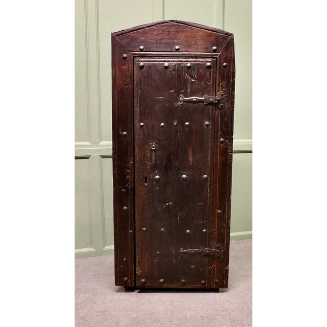 Rustic Old Oak Alcove Cupboard from a French Manoir Cellar This Gothic Piece came to light during renovation of a French...