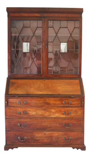 18th Century Georgian Country House Mahogany Bureau Bookcase, 1770