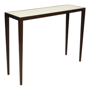 Bespoke Parchment Top Mahogany Console Table
