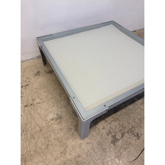 Metal Enzo Berti Glass and Steel "Dune" Coffee or Cocktail Table for La Palma, 1990s For Sale - Image 7 of 15