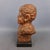 Binda, Sculpture Bust of Laughing Man, 20th Century, Red Marble For Sale - Image 6 of 14