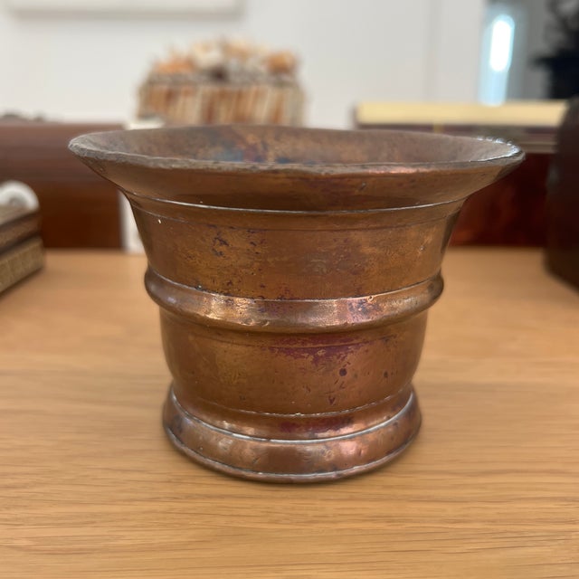 18th Century Bronze Mortar Bowl With Stunning Patina