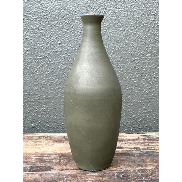 Vintage Original Studio Pottery Vase For Sale - Image 9 of 12
