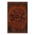 1950s Brown Mid-Century Scandinavian Modernist Diamond Swedish Wool Carpet Rug For Sale