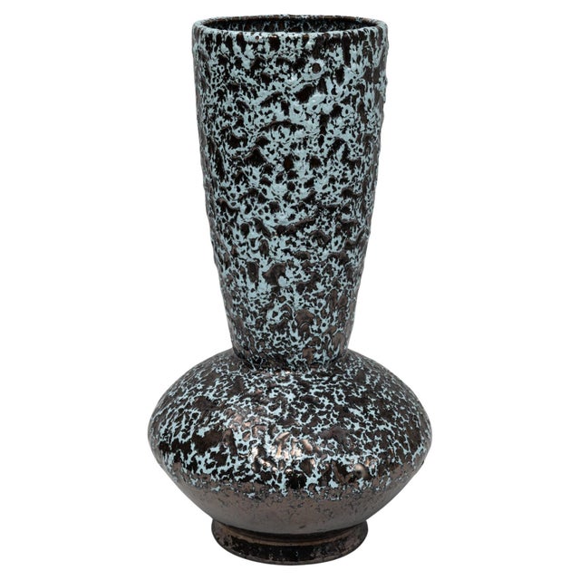 20th Century French Fat Lava Ceramic Vase For Sale - Image 15 of 18