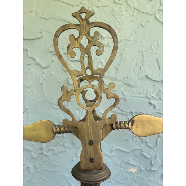 Brass Large Italian Brass & Marble Decorative Balance Scale on Marble Base, 1950s For Sale - Image 8 of 12