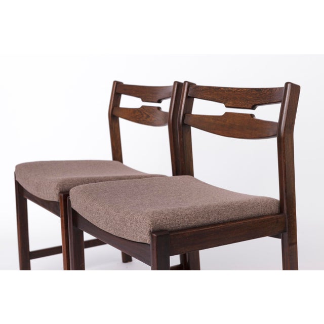 Brown Vintage Dining Chairs, Finland, 1960s, Set of 6 For Sale - Image 8 of 9