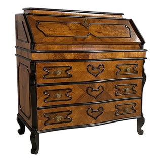 Louis XVI Italian Wooden Chest of Drawers with Decorations, 1950s For Sale
