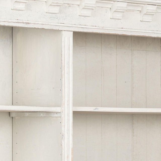 19th Century Large White Danish Bookcase Display Cabinet For Sale - Image 6 of 18