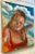 “Beach Day”, Oil Painting, 16”x20”, by Van Ness 16"x20" gallery wrapped canvas. A young woman squinting as the sun basks...