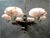 Metal Art Deco Chandelier in Chrome and Marbled Glass, 1930s For Sale - Image 7 of 11