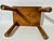 Vintage 1970s/1908s Hand Crafted Wooden Folk Art Foot Stool For Sale - Image 12 of 12