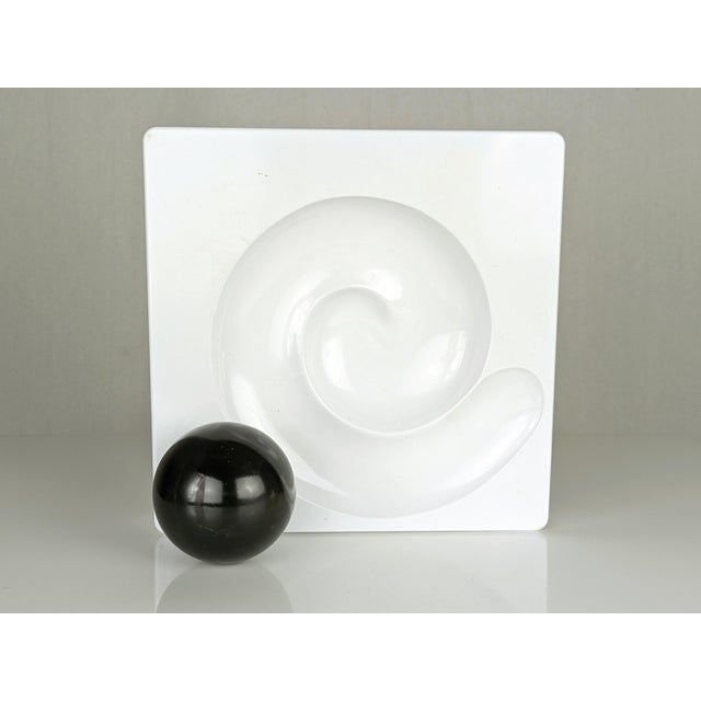 Iconic spiral ashtray made by Artemide in the 1960s. The sphere and spiral design give this simple object a more...