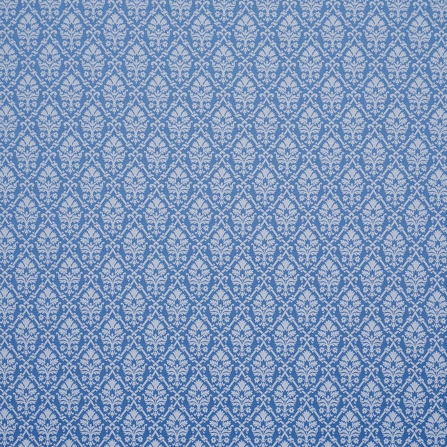 2020s Sample - Schumacher Grant Damask Fabric In Cobalt For Sale - Image 5 of 5