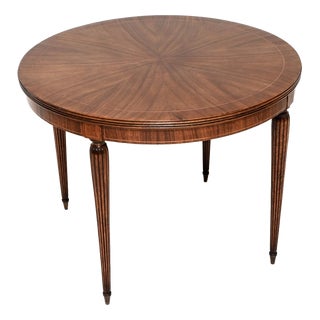 Vintage Figured Walnut Dining Table, 1930 For Sale