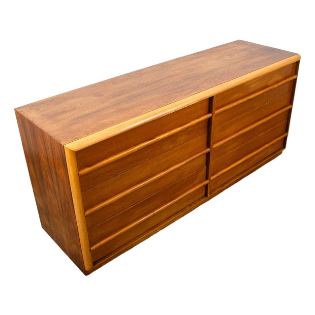 1960s Mid Century Modern Dresser Credenza Widdicomb T.H. Robsjohn Gibbins 6 Drawer For Sale