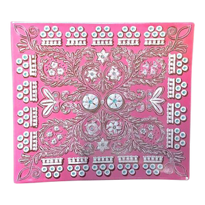Vintage Porcelain Gien Classical Floral Tray