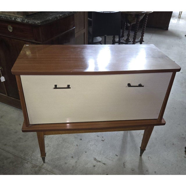 Mid-Century Modern Mid-Century Bar Cabinet in Wood, 1950s For Sale - Image 3 of 4