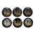 Vintage Carole Stupell Chinoiserie Porcelain Plates- Set of 6 For Sale