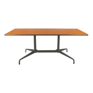 Vintage Mid-Century Modern Eames for Herman Miller Segmented Taupe Base Table With Rectangular Top