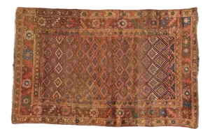 1910s Vintage N.West Persian Rug