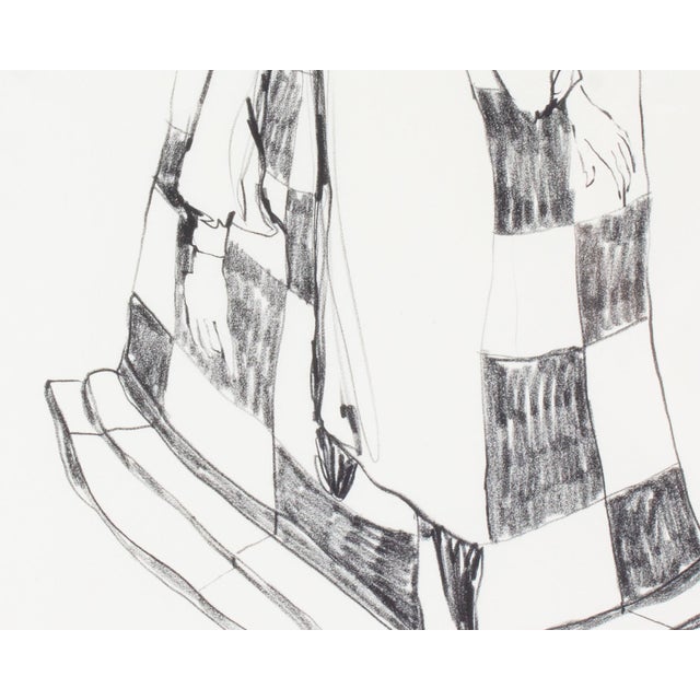 1960s 1969 Charcoal Drawing by James L. Bruch For Sale - Image 5 of 9