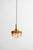 Brutalist Space Age Murano Glass & Brass Bubble Pendant Lamp, 1970s For Sale - Image 3 of 8