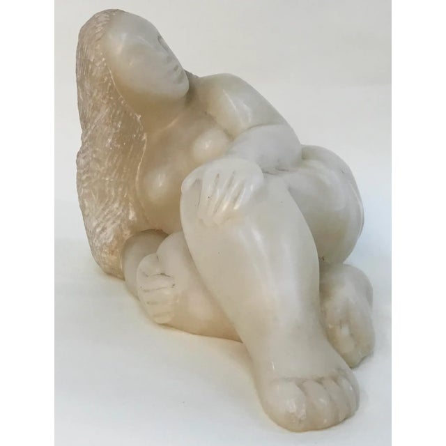 Mid 20th Century Midcentury Carved Stone Sculpture of a Nude For Sale - Image 5 of 13