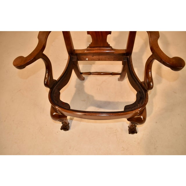 18th Century Mahogany Queen Anne Armchair For Sale - Image 11 of 12