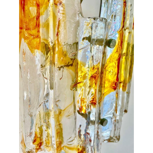 Vintage Glass Wall Lights from JT Kalmar, 1970s, Set of 2 For Sale - Image 3 of 9