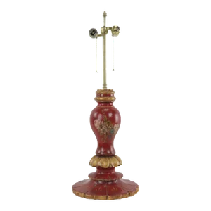 Vintage Brunschwig & Fils Style Hand-Painted Table Lamp / Vintage Table Lamp