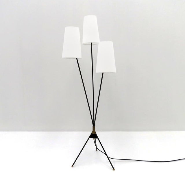 Mid-Century Modern Swedish Tripod Floor Lamp, 1950 For Sale - Image 3 of 10