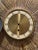 Wood Round Mirror : Mid- Century Vintage Sunburst Gold Gilt Wood Mirror With Hidden Clock For Sale - Image 7 of 7