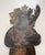 Figurative Huge Antique Hand Painted 17th Century Copper Wrought Iron Religious Sign Statue For Sale - Image 3 of 18