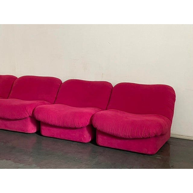 Textile Italian Textile Modular Sofa, 1970s For Sale - Image 7 of 8