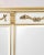 Empire Style Mirror with White and Gold Gilded Frame with Decorative Ornaments For Sale - Image 6 of 8