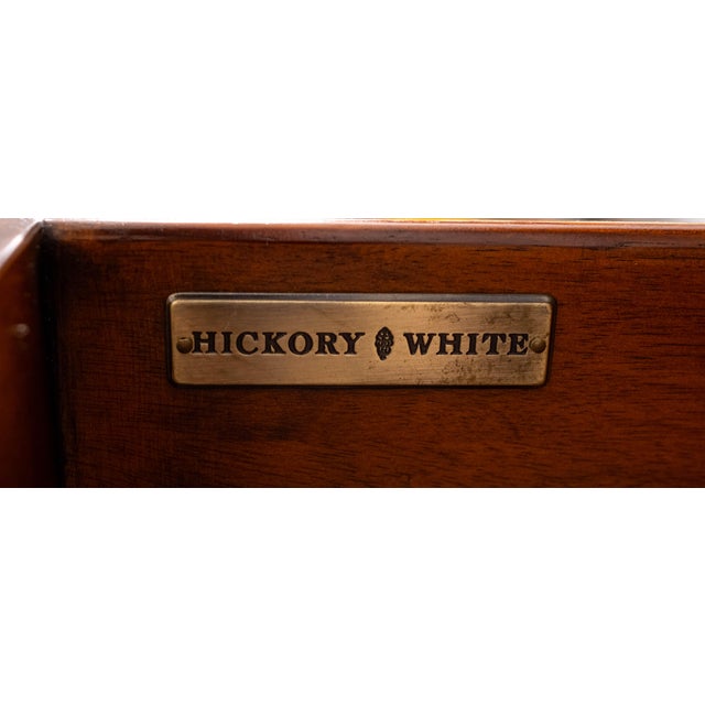 Hickory White Regency Style Mahogany China Display Cabinet For Sale - Image 18 of 18