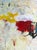 Christiane Corcelle "Orquevaux White Whispers 1" Mixed Media on BFK Paper, Framed Abstract Painting in Cream, Yellow and Red, 2024 For Sale In Boston - Image 6 of 9