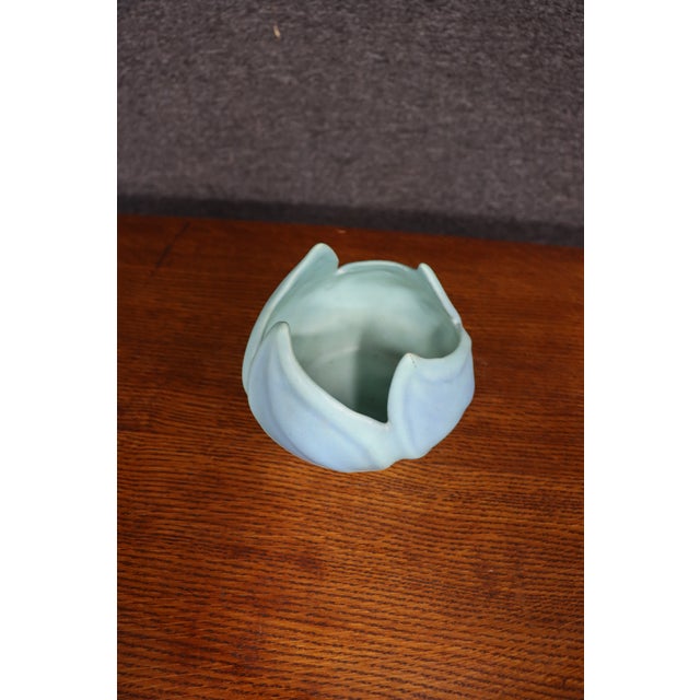Van Briggle Van Briggle Art Pottery Sculptural Leaf Vase For Sale - Image 4 of 10