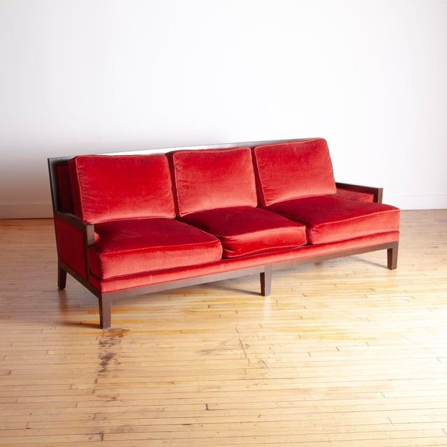 Mid-Century Modern Attributed to Christian Liaigre "Capetown" Sofa for Holly Hunt For Sale - Image 3 of 6