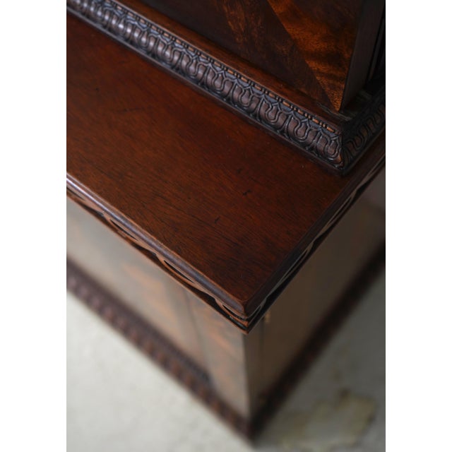 Brown Henredon Large Sliding Glass Door Breakfront For Sale - Image 8 of 18