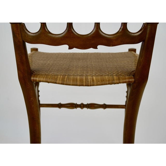 Mid-Century Chiavari Chair Model Parisienne with Cane Seat, 1953 For Sale - Image 15 of 16