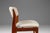 Set of 6 Danish Modern Sculptural Dining Chairs in Teak & Bouclé Attributed to Benny Linden for Benny Linden Designs, Thailand, Circa 1970s For Sale - Image 9 of 18