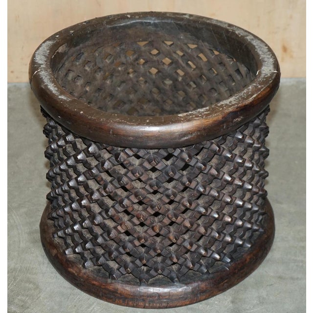 Hand-Carved Bamileke Side Table or Stool, Cameroon, 1930s For Sale - Image 12 of 15