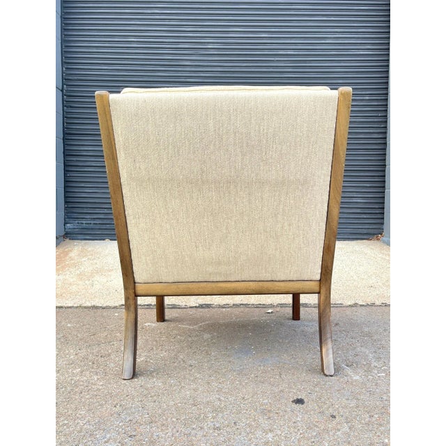 1960s Ole Wanscher for Poul Jeppesens Mahogany Armchair Made in Denmark For Sale - Image 11 of 12